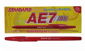 Pulpen Merah Cerah